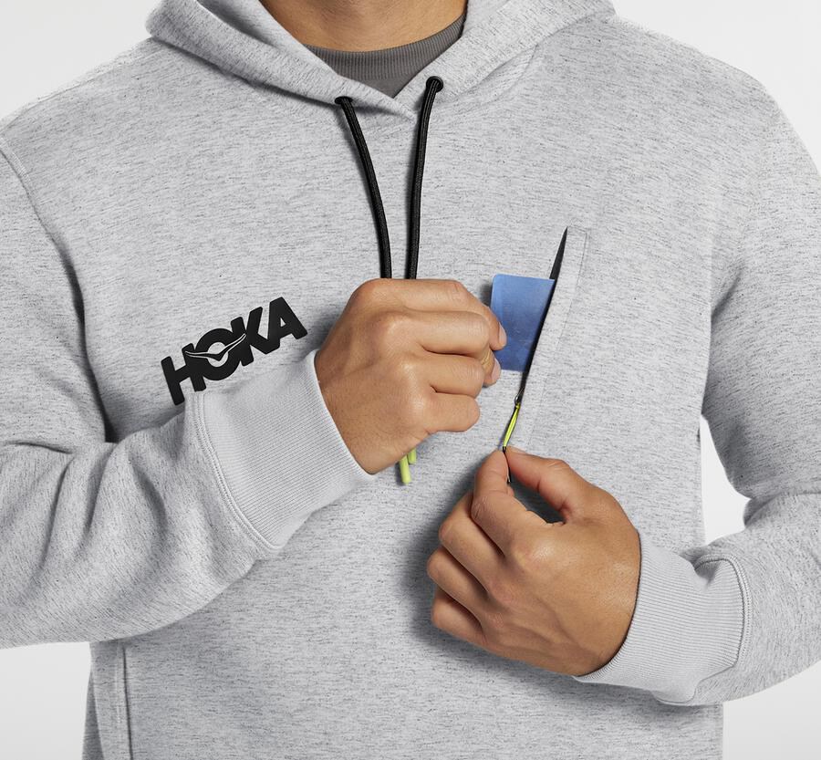 Hoka One One Hoodie Heren - Performance - Grijs - SE1407296